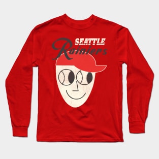 Defunct Seattle Rainiers Baseball Guy Long Sleeve T-Shirt